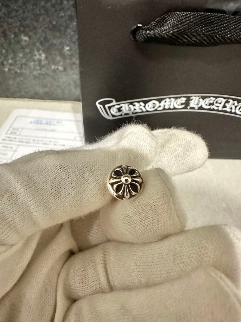 【新品】CHROME HEARTS クロムハーツ クロスボール スタッド ピアス