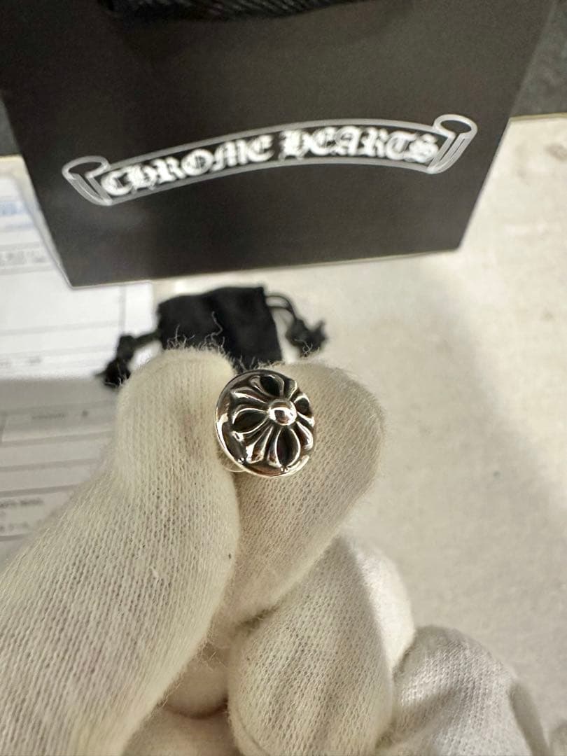 【新品】CHROME HEARTS クロムハーツ クロスボール スタッド ピアス