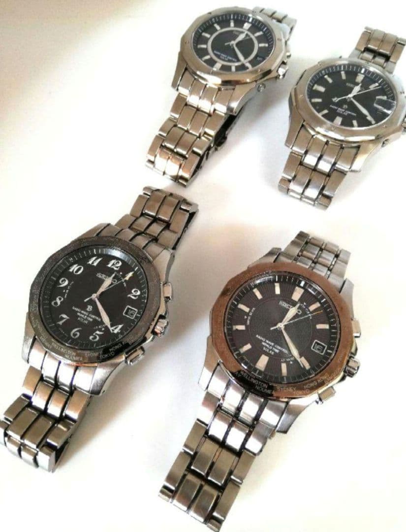 【美品、ラグ幅20mm、約16.5cm】セイコー　純正　チタン　ブライツ　ベルト