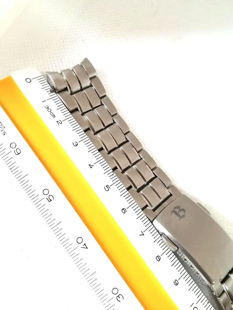 【美品、ラグ幅20mm、約16.5cm】セイコー　純正　チタン　ブライツ　ベルト