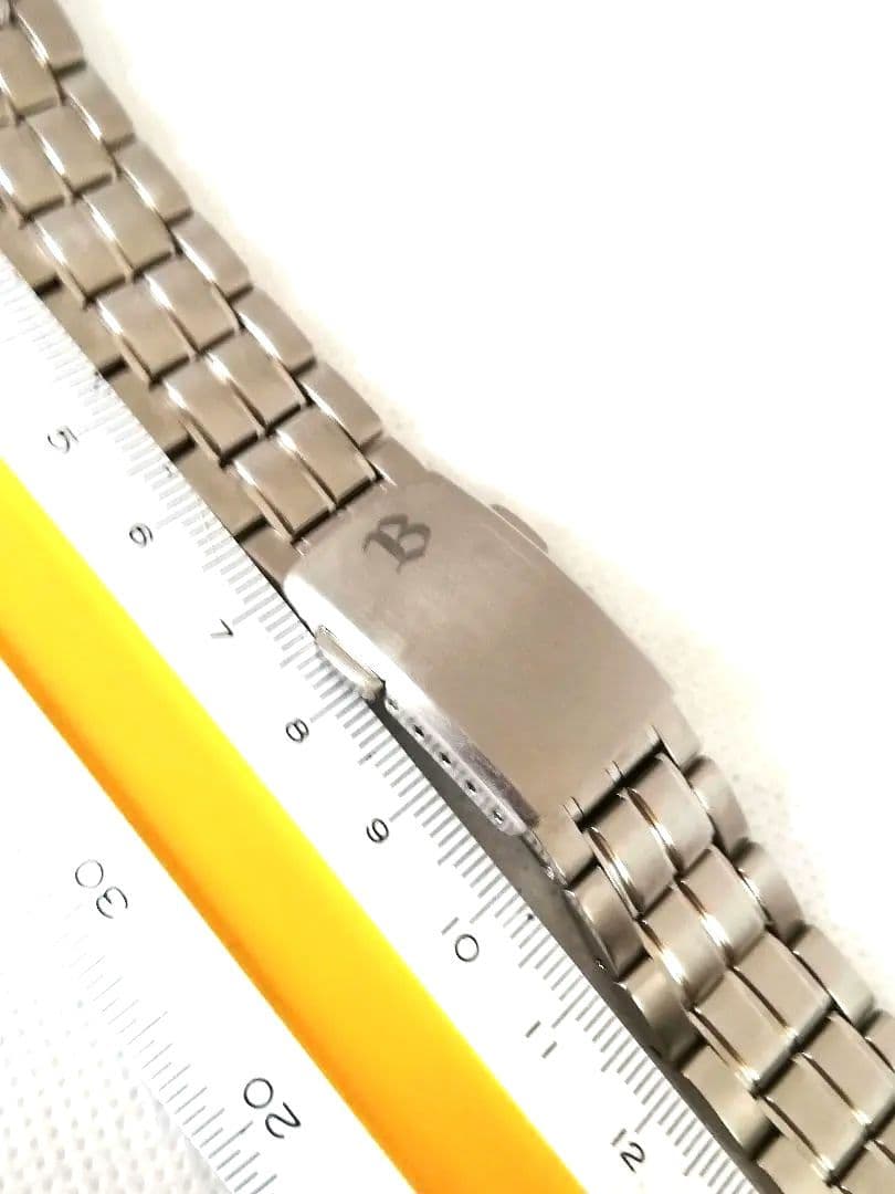 【美品、ラグ幅20mm、約16.5cm】セイコー　純正　チタン　ブライツ　ベルト