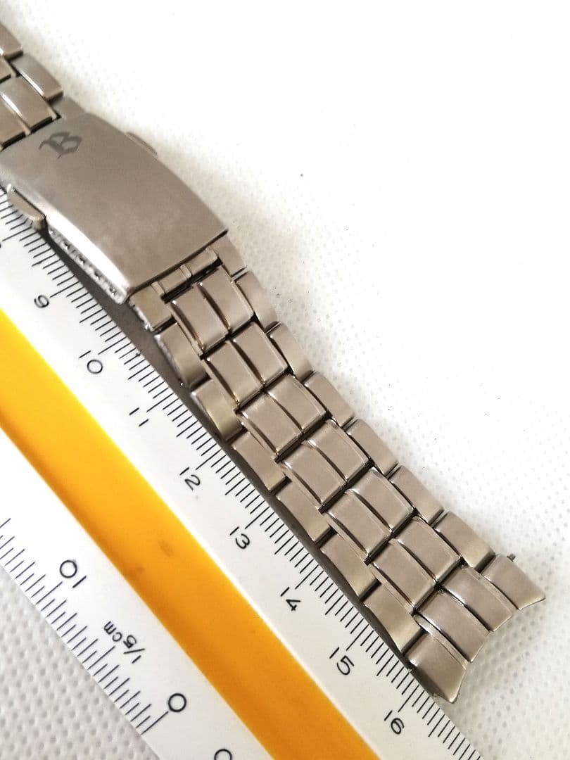 【美品、ラグ幅20mm、約16.5cm】セイコー　純正　チタン　ブライツ　ベルト