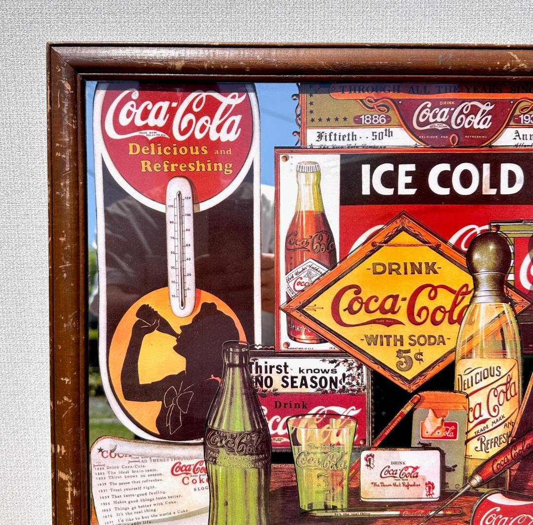 超貴重！　ビンテージ　'80s　Coca-Cola　コカコーラ　パブミラー