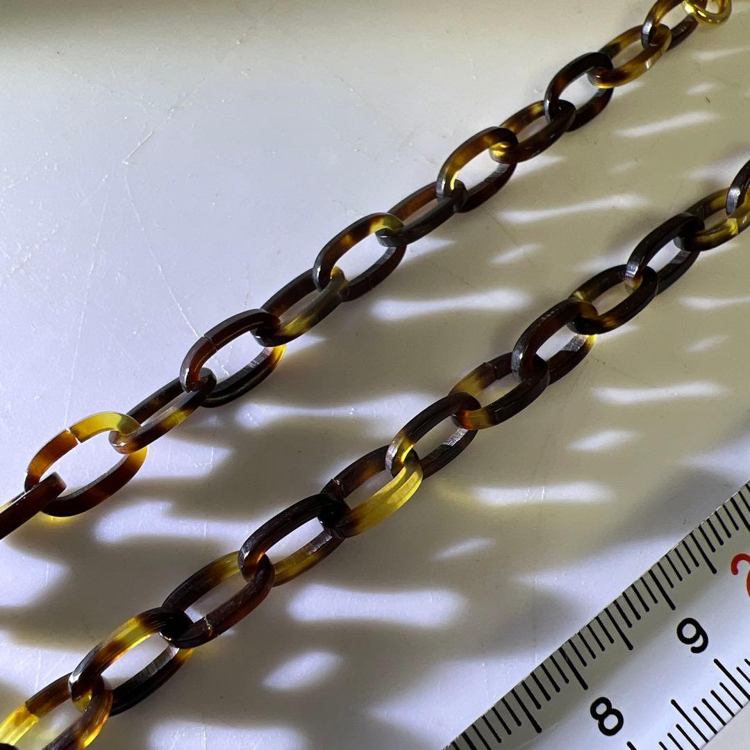 専用本鼈甲　シェルカメオチェーンネックレス　20g 東Y8-0114☆2Fトヒチ