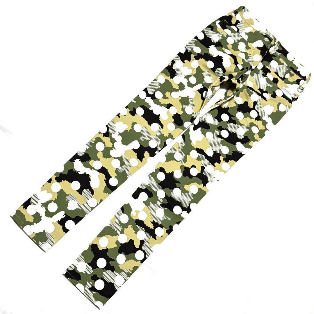 新品タグ付 パーリーゲイツ 22年 ドット迷彩柄 ゴルフパンツ 0サイズ