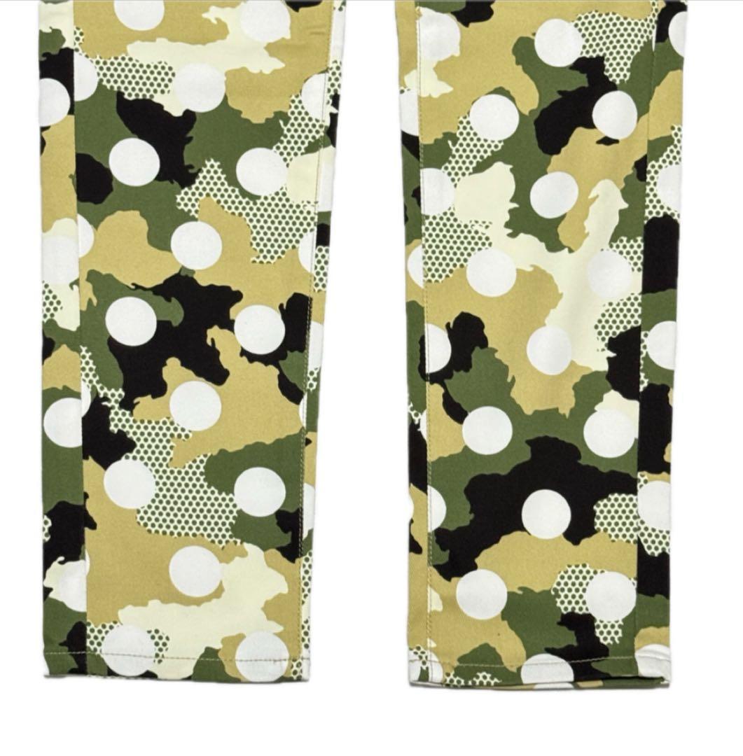 新品タグ付 パーリーゲイツ 22年 ドット迷彩柄 ゴルフパンツ 0サイズ