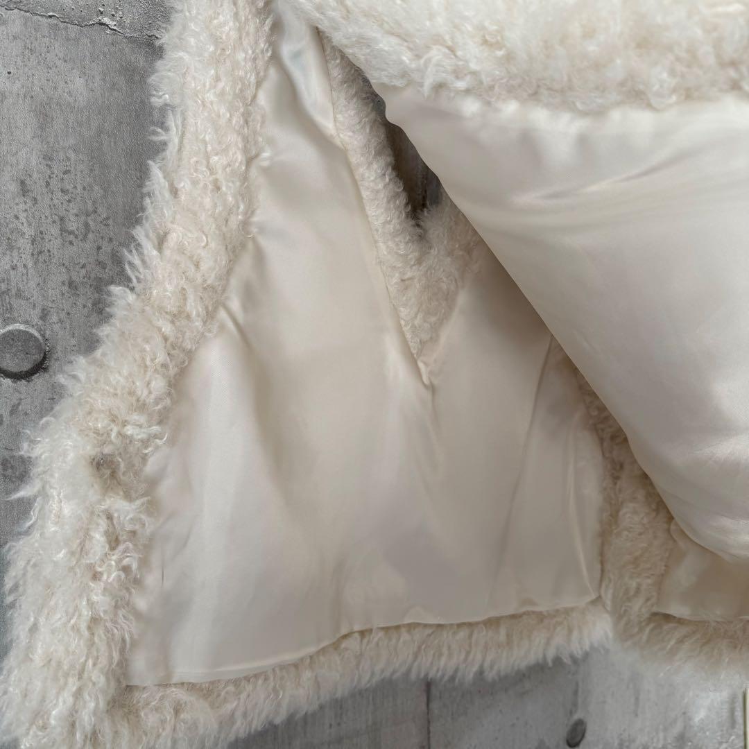 【美品】 Ballsey トゥモローランド プードルファー Vネックベスト