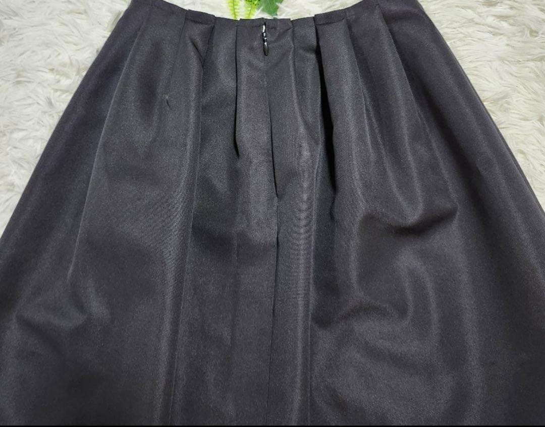 ヨーコチャン　タックスカート　バックファスナー　38　ブラック