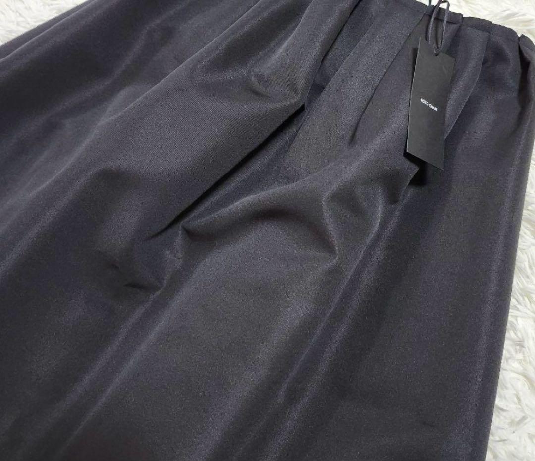 ヨーコチャン　タックスカート　バックファスナー　38　ブラック