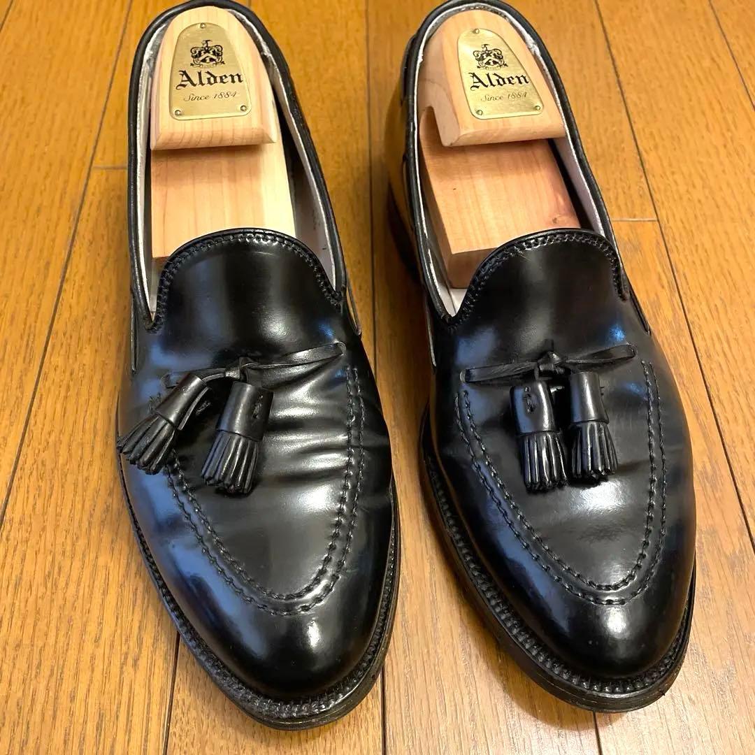 【オメガ様の専用】Alden黒コードバンタッセルローファー664