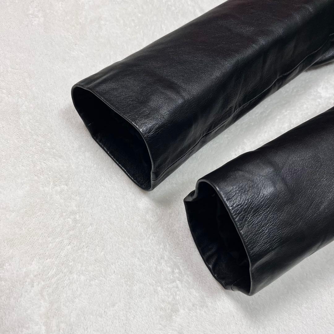 美品『ピンキー&ダイアン』ラムレザーチェスターコート 羊革 ロング 着丈127