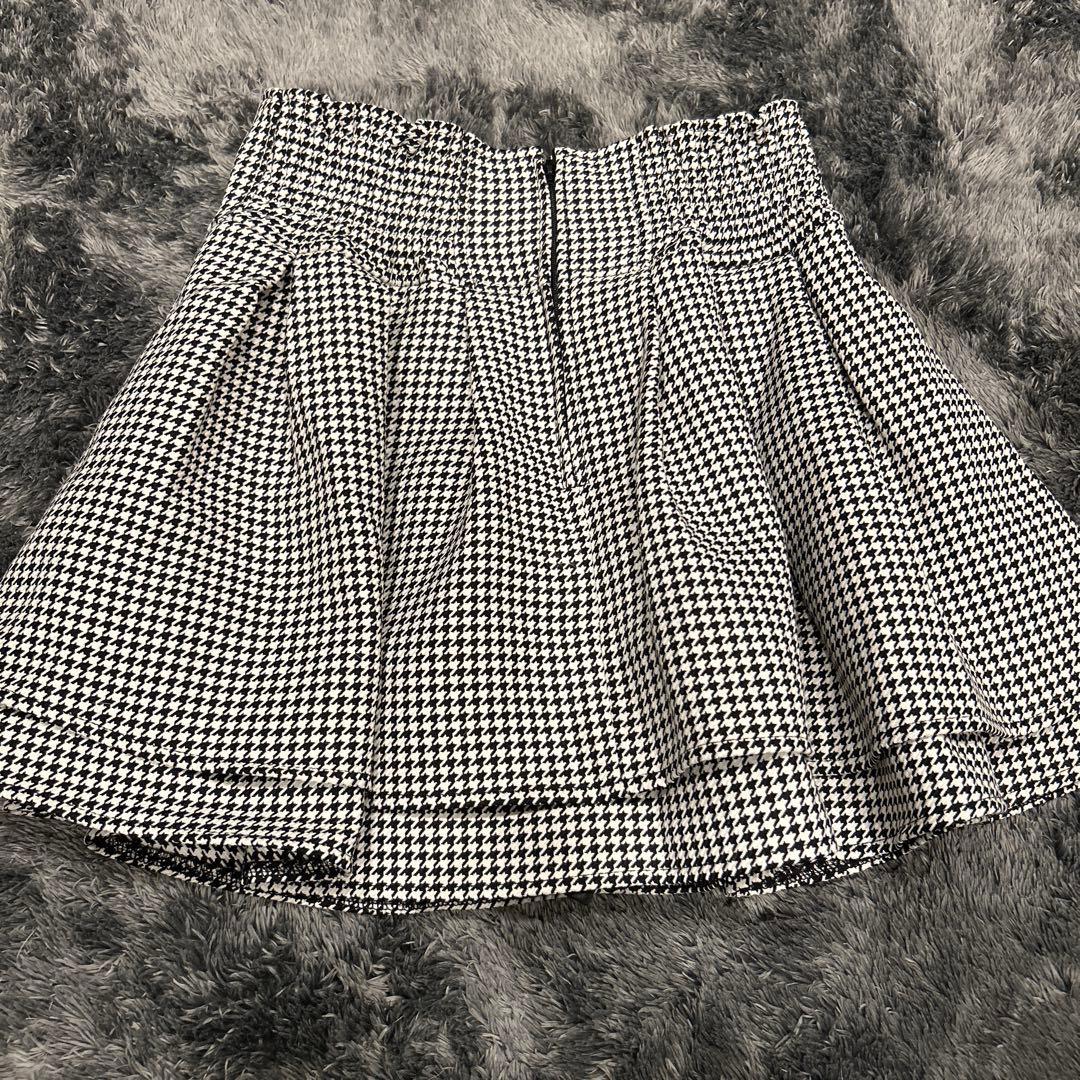 ミシェルマカロン　美脚スカート　千鳥柄