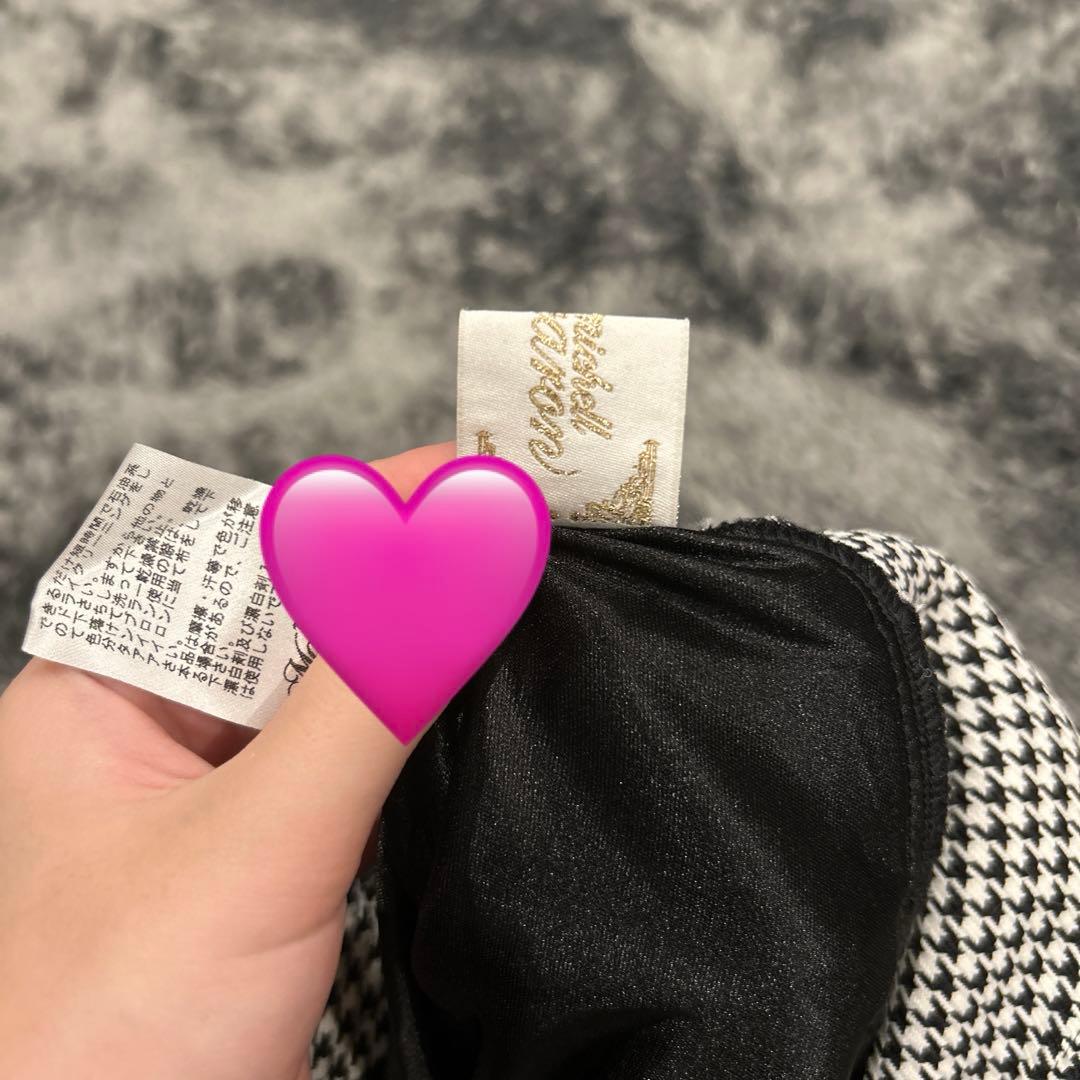 ミシェルマカロン　美脚スカート　千鳥柄