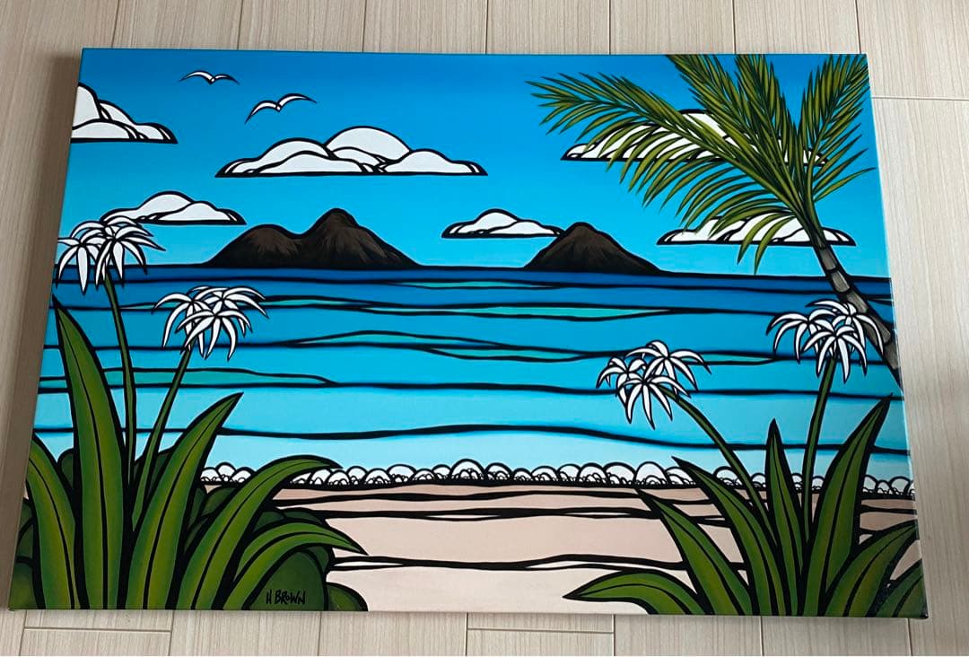 【値下げしました】　ヘザーブラウン 大判ジグレー　Kailua Weekend