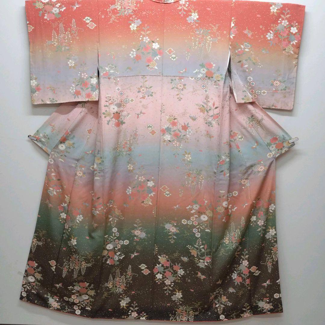 733　半額セール　やまと誂え　正絹　友禅　訪問着　 4点フルセット
