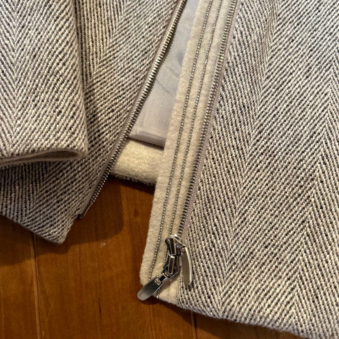 売り切り価格　blancvert ノーカラー ジャケット グレー