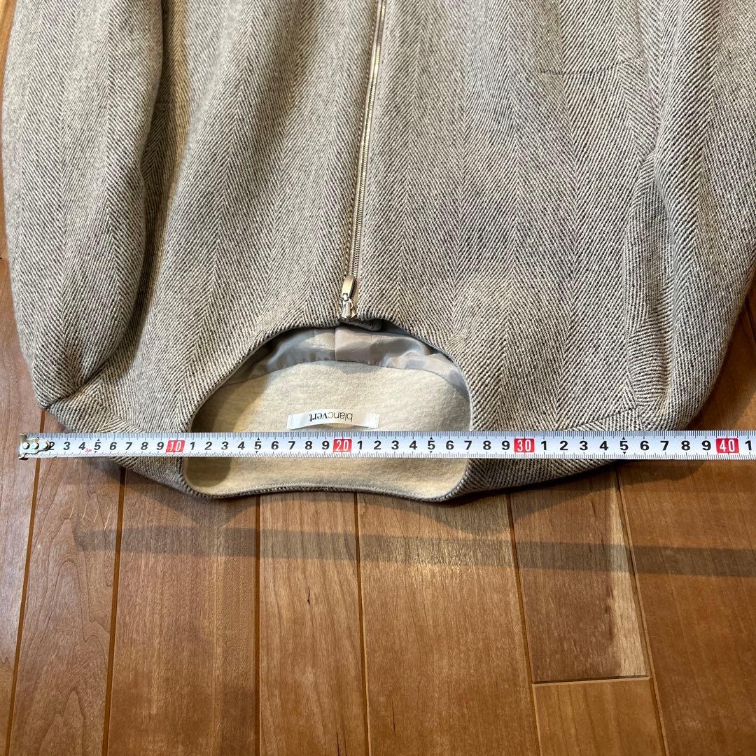 売り切り価格　blancvert ノーカラー ジャケット グレー