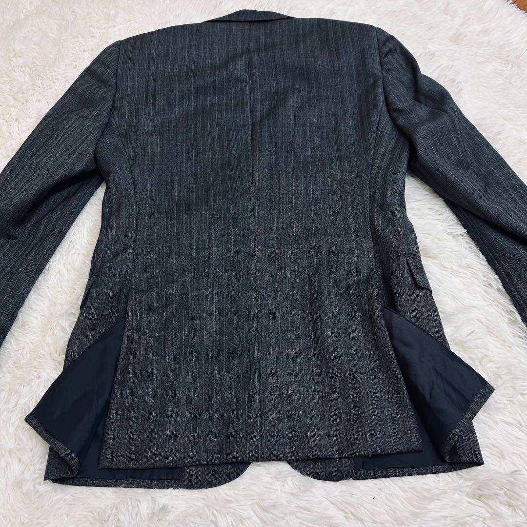 GUCCI スーツ セットアップ 44R グレー系ストライプ