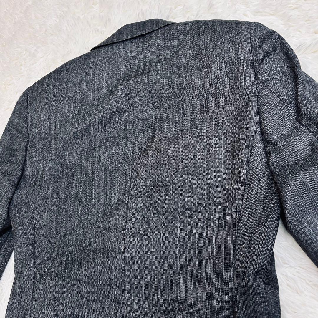 GUCCI スーツ セットアップ 44R グレー系ストライプ