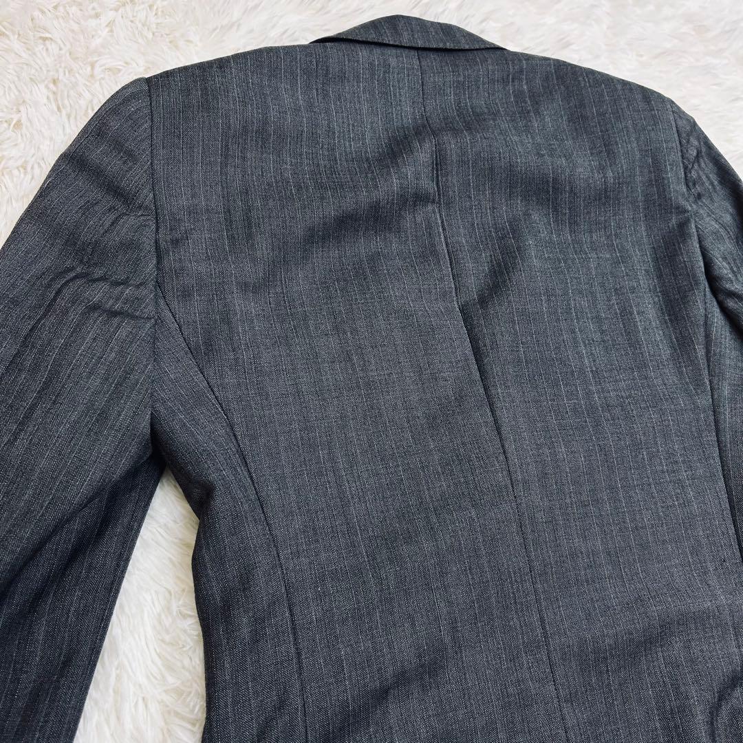 GUCCI スーツ セットアップ 44R グレー系ストライプ