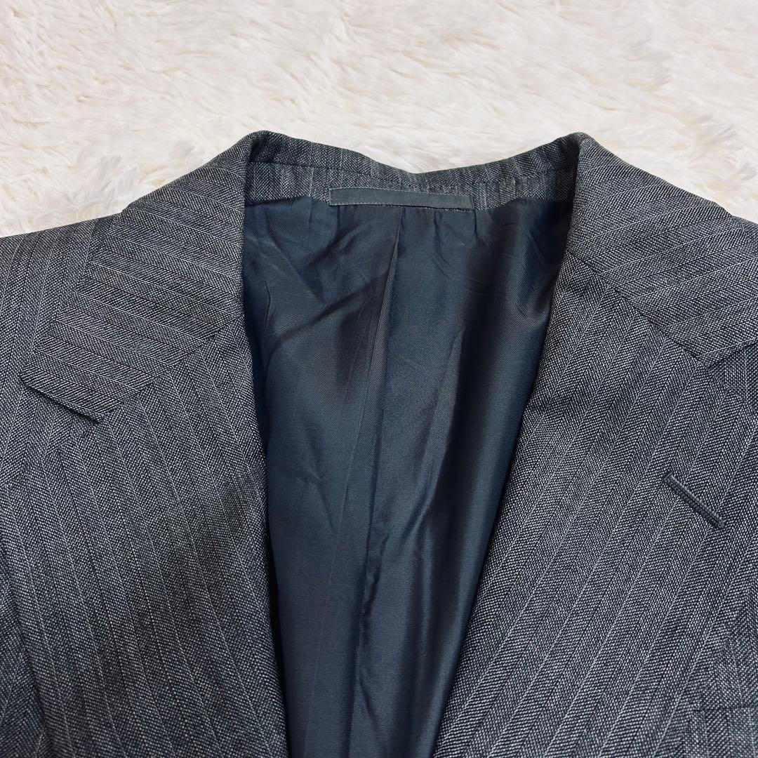 GUCCI スーツ セットアップ 44R グレー系ストライプ