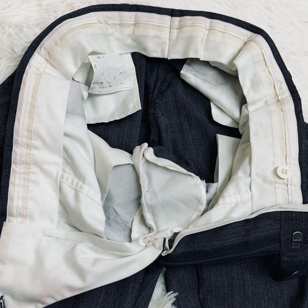 GUCCI スーツ セットアップ 44R グレー系ストライプ