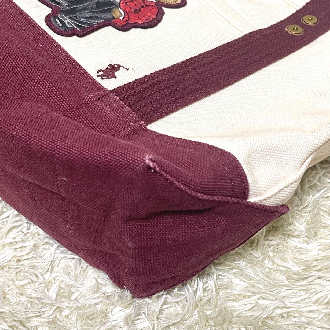 Polo by Ralph Lauren ボルドー　ポロベア　トートバッグ　ミニ