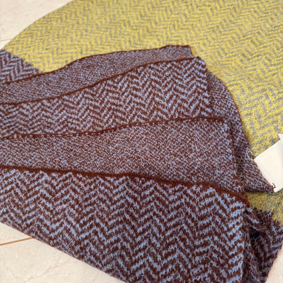 【未使用タグ付き】 45R 縮絨ウール マフラー (サイズ0)