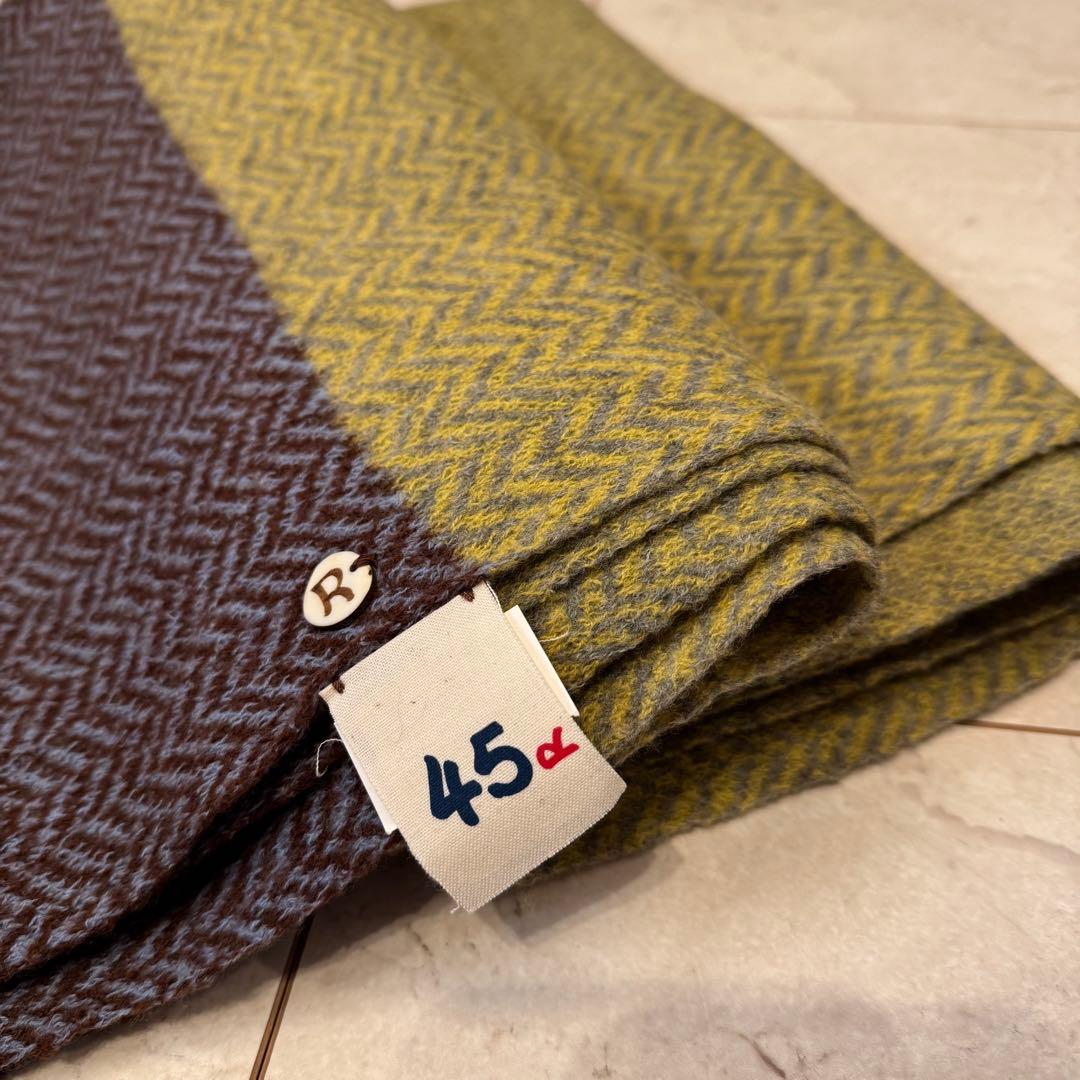 【未使用タグ付き】 45R 縮絨ウール マフラー (サイズ0)