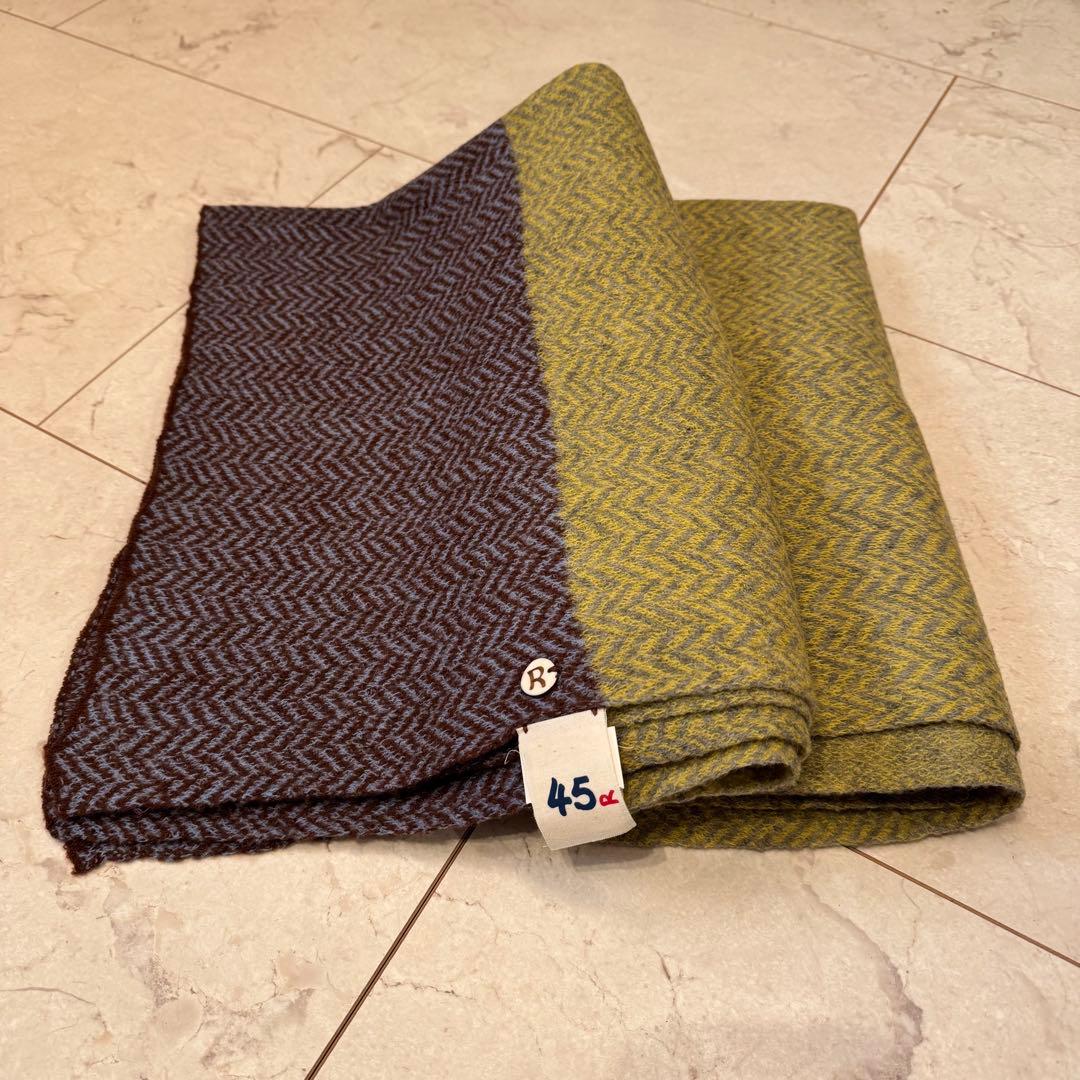 【未使用タグ付き】 45R 縮絨ウール マフラー (サイズ0)