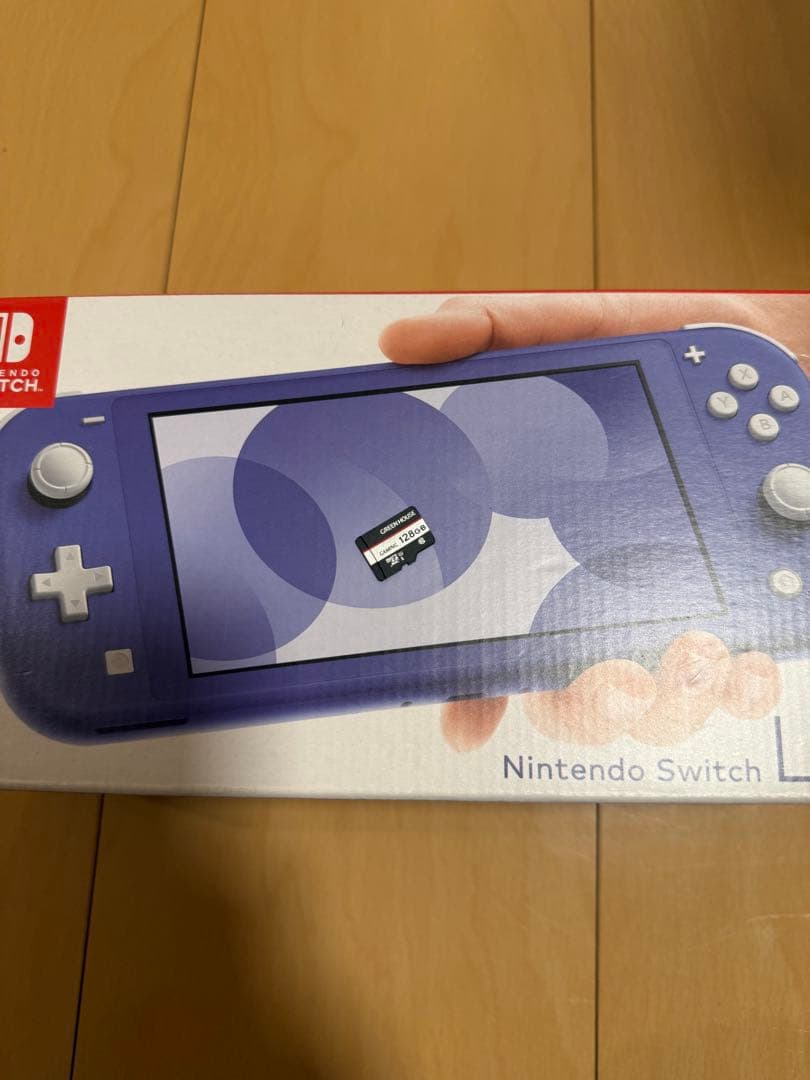 Nintendo Switch Lite 本体 青 SD128カード付き！
