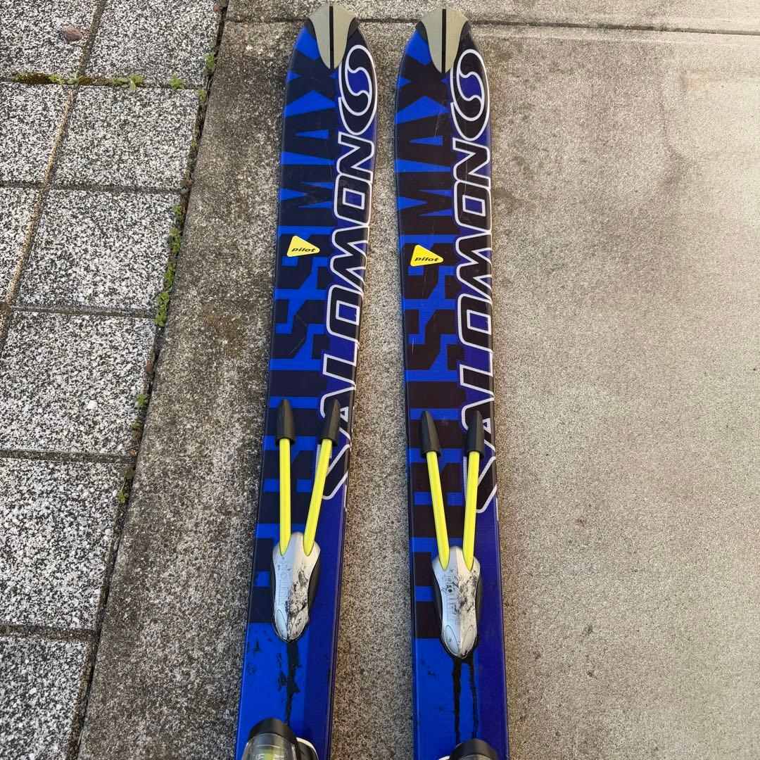 SALOMON 170cm スキー板　ストック　セット　送料無料