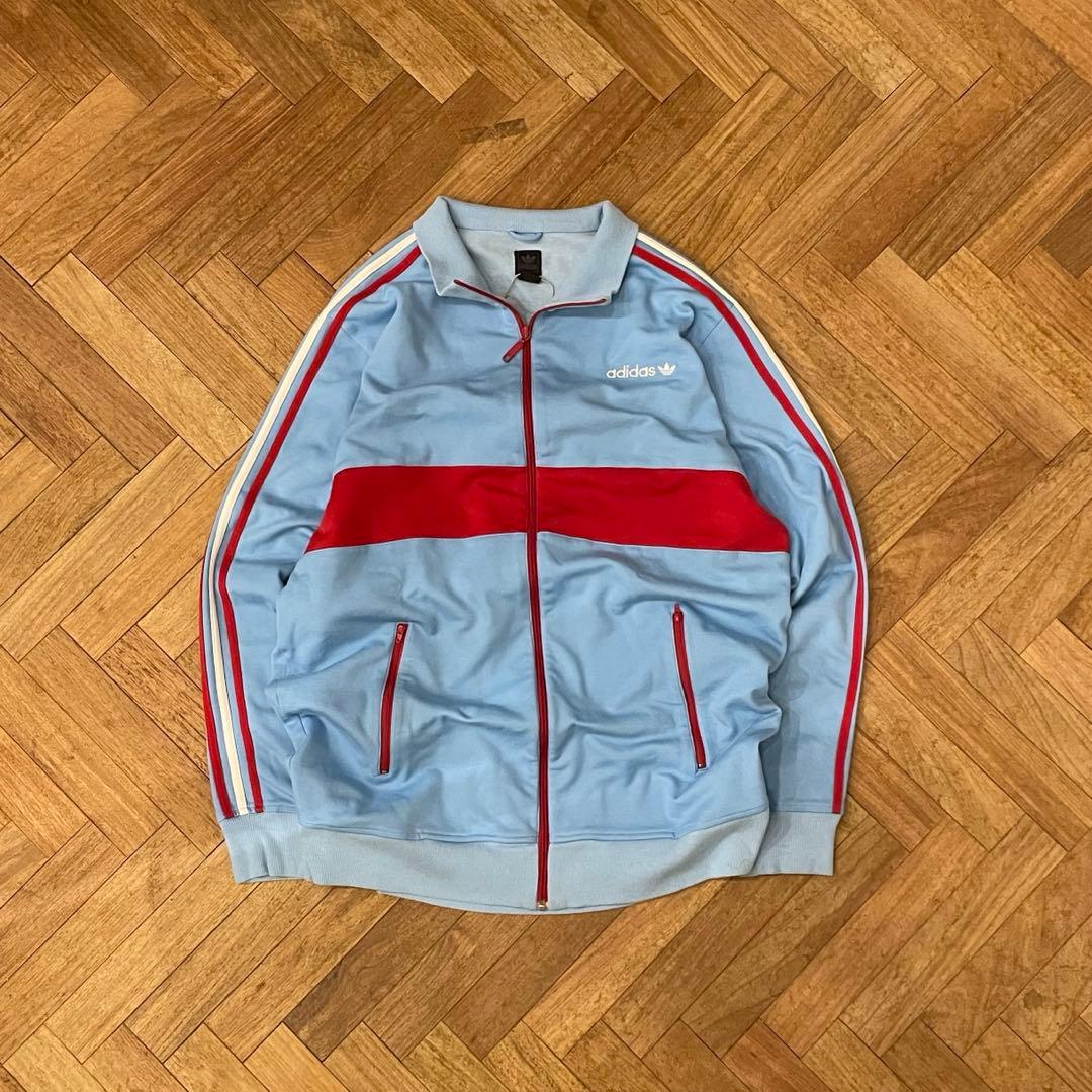 adidas トラックジャケット 90年代 ジャージ 黒タグ アディダス