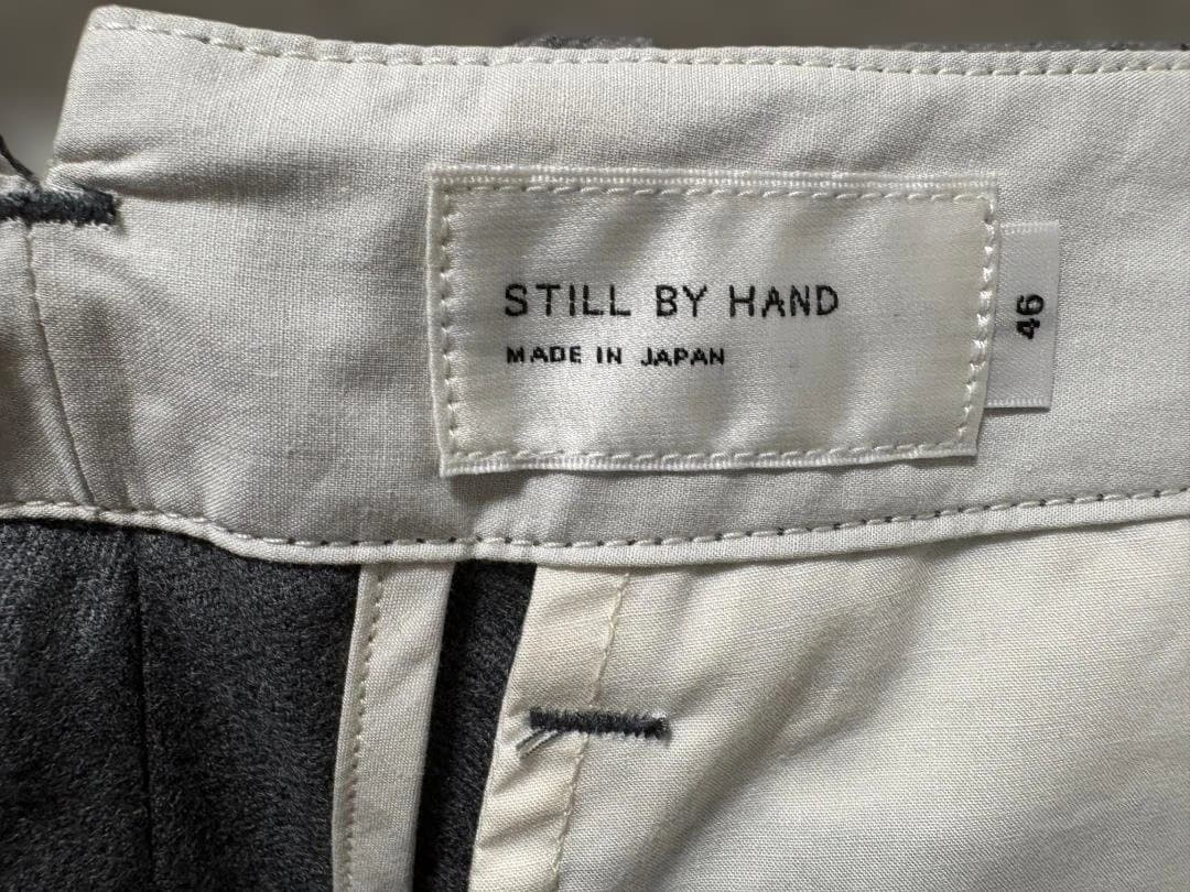 【新品未使用】STILL BY HAND ウール テーパードスラックス グレー