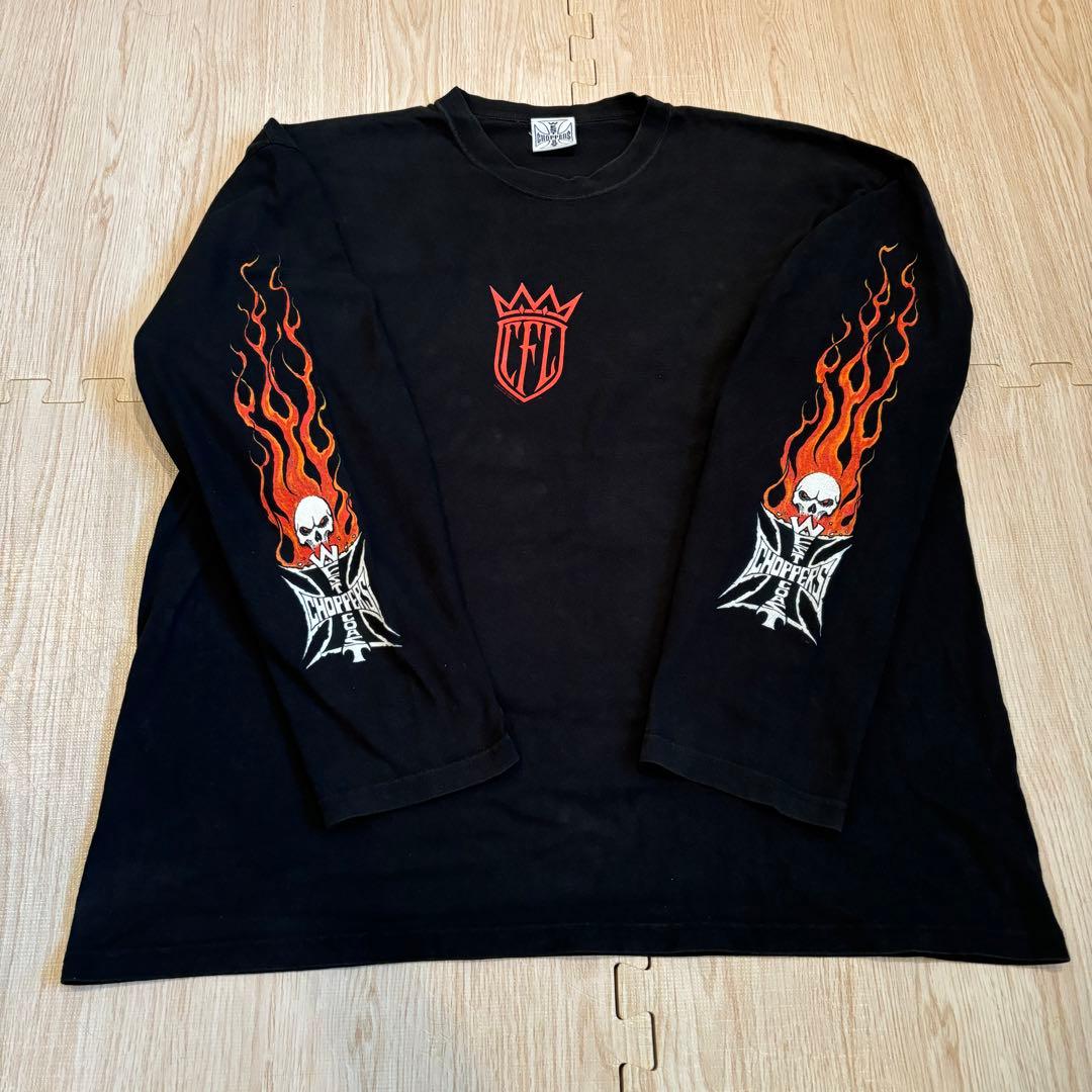 XXL West Coast Choppers Long ロンT fire