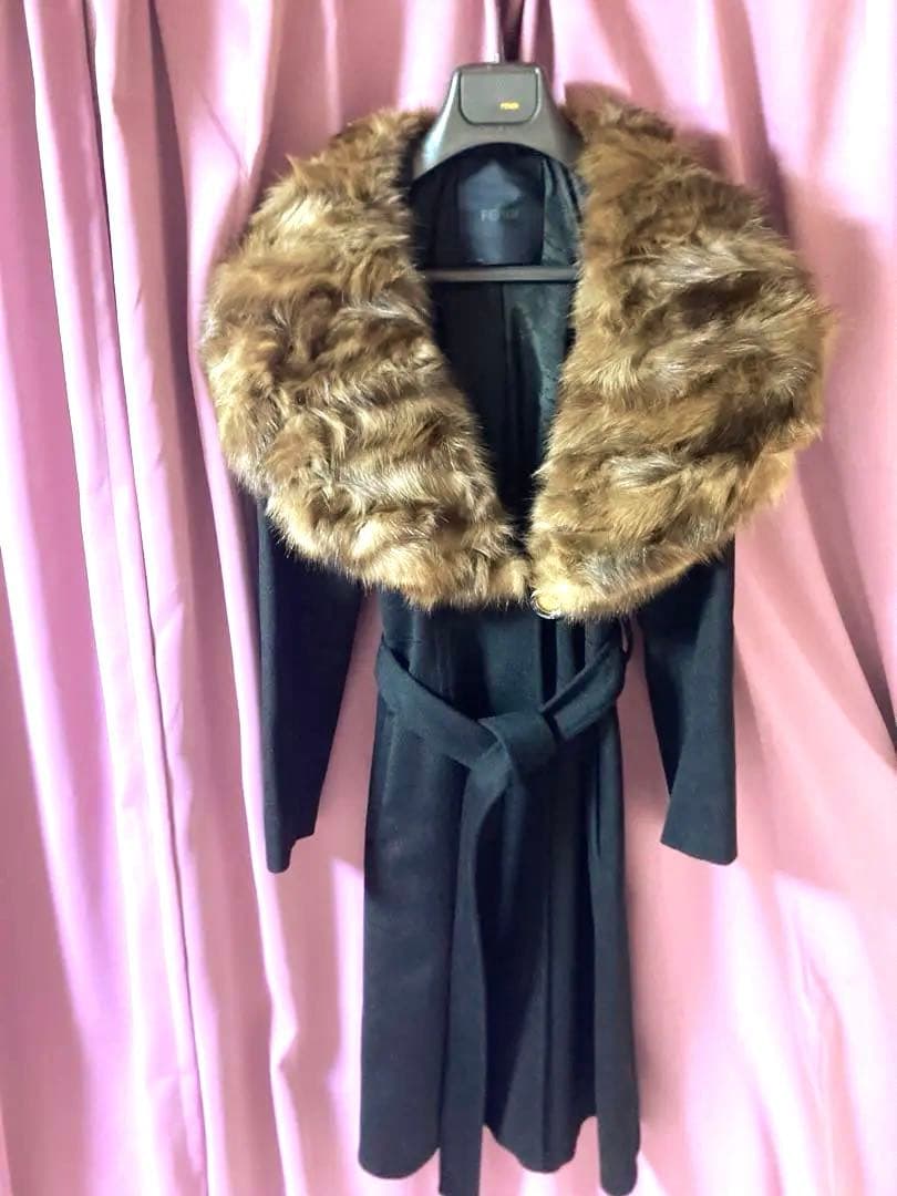 最終　FENDI カシミヤ最高級　セーブル　コート　定価82万