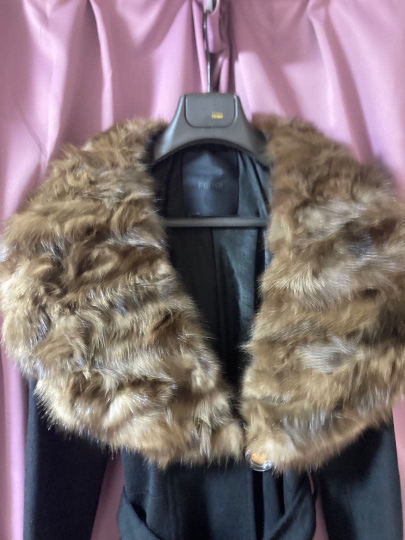 最終　FENDI カシミヤ最高級　セーブル　コート　定価82万