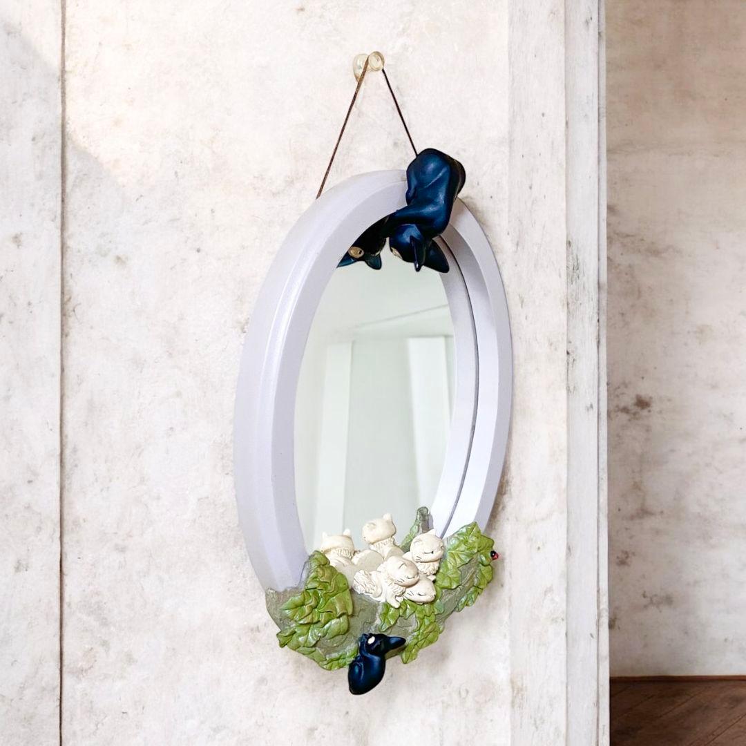 ★ジブリ★魔女の宅急便★ジジ★壁掛けミラー★スタジオジブリ★