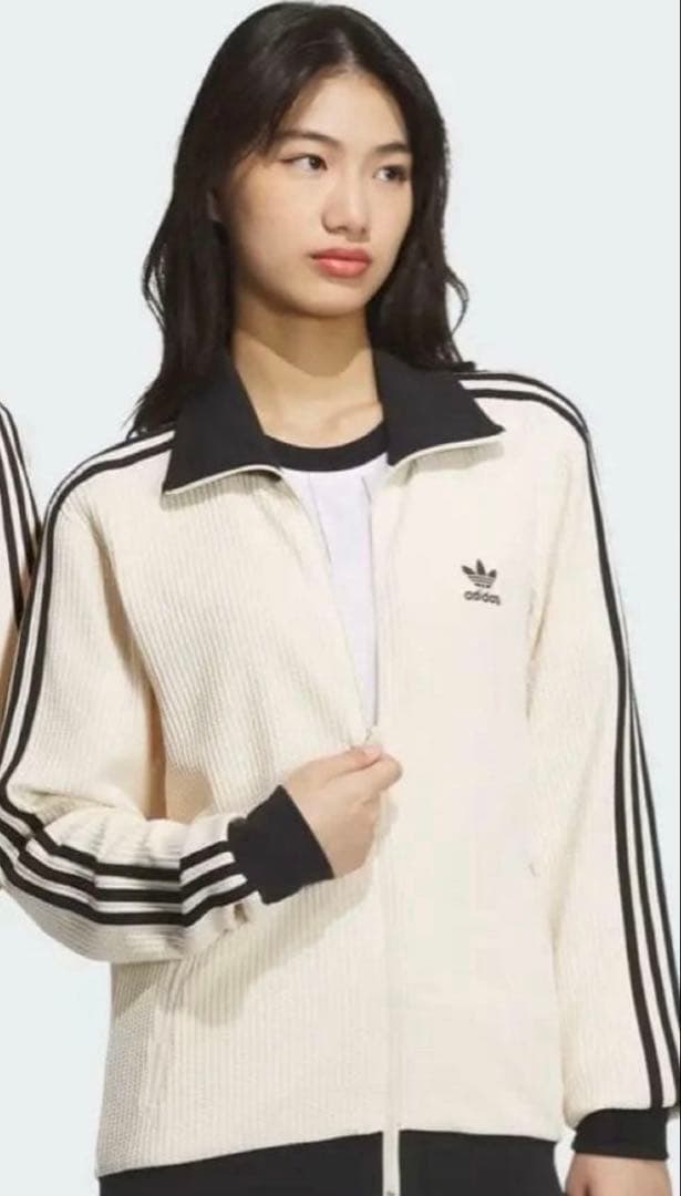 adidas アディカラー ワッフル クラシック トラックトップ L ホワイト