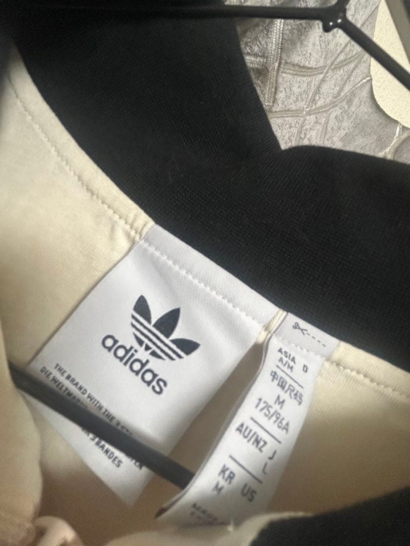 adidas アディカラー ワッフル クラシック トラックトップ L ホワイト