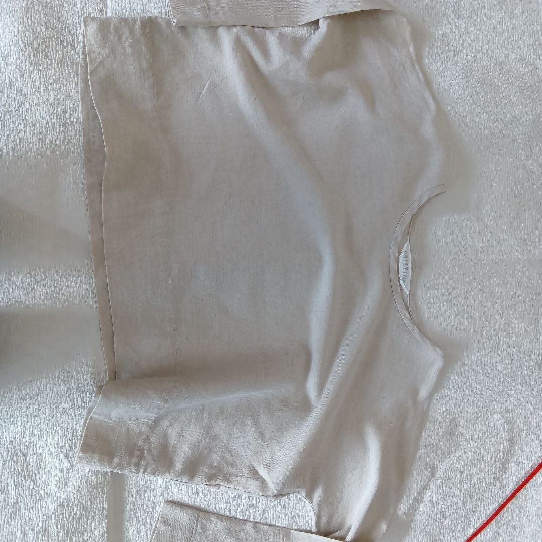 プリスティン　コットンリネンツイル長袖プルオーバー PRISTINE