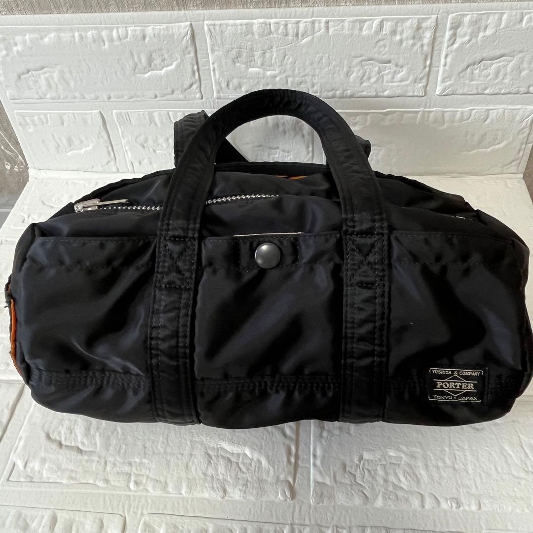 PORTER 吉田カバン タンカー ミニボストンバッグ 肩がけ ナイロン 黒