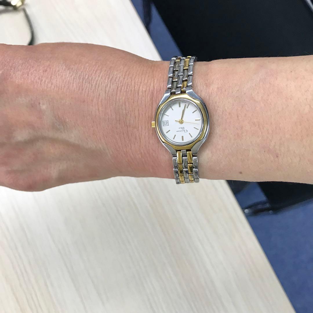 レディース クォーツ腕時計 シルバーゴールド