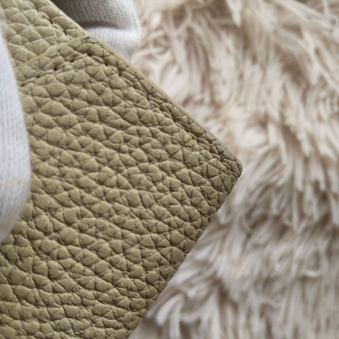 極美品✨ボナベンチュラ 三つ折り財布 オフホワイト バイカラー