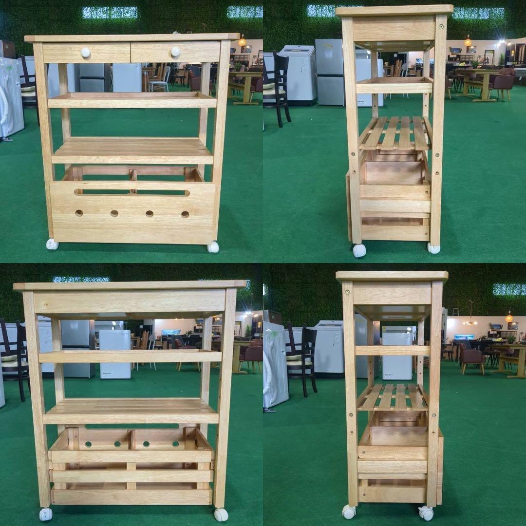 ヤマソロ キッチンワゴン キャスター付き 収納 家具 A081