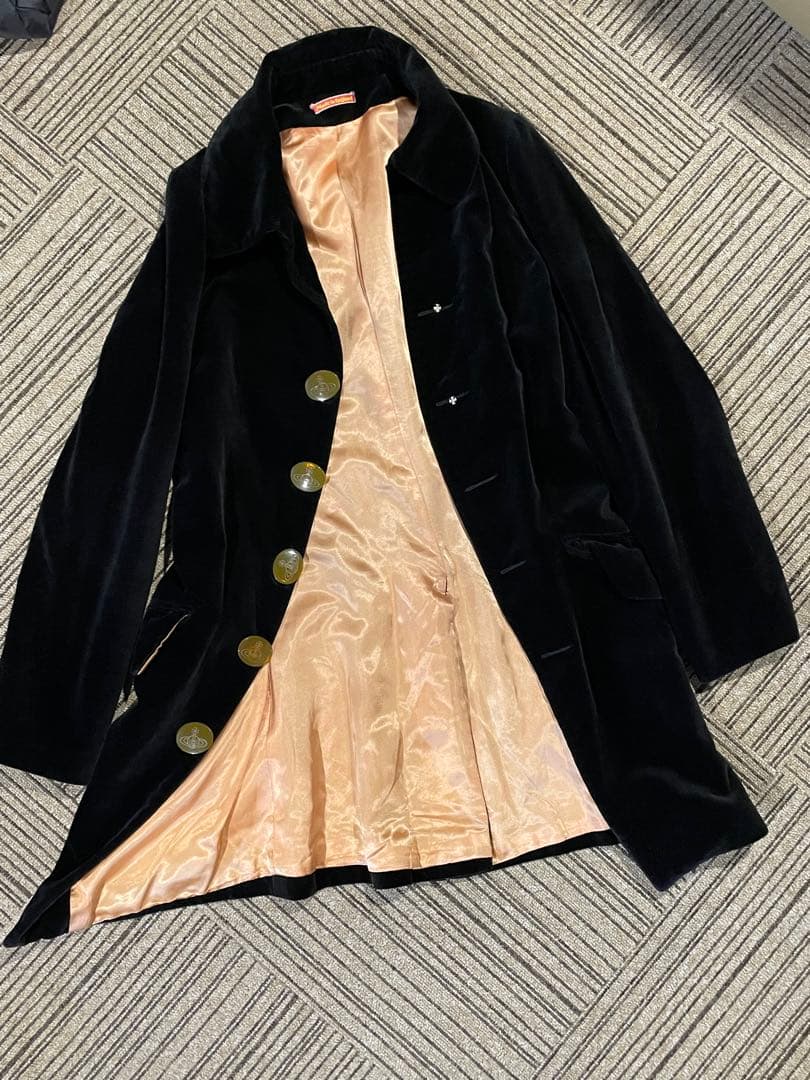 レア ヴィヴィアン ヴィンテージ イングランド ベルベットコート 36