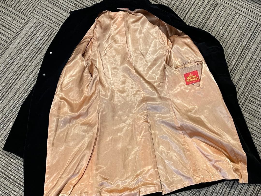 レア ヴィヴィアン ヴィンテージ イングランド ベルベットコート 36