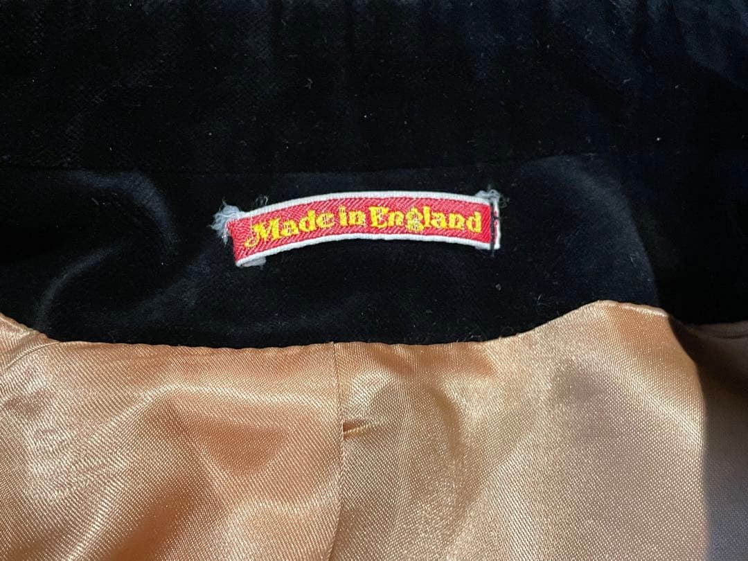 レア ヴィヴィアン ヴィンテージ イングランド ベルベットコート 36