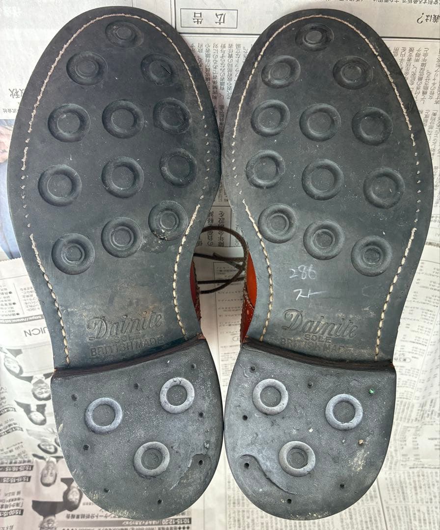 バ*ブ様 トリッカーズ ポールスミス ダブルネーム コラボ ウィングチップ レザ