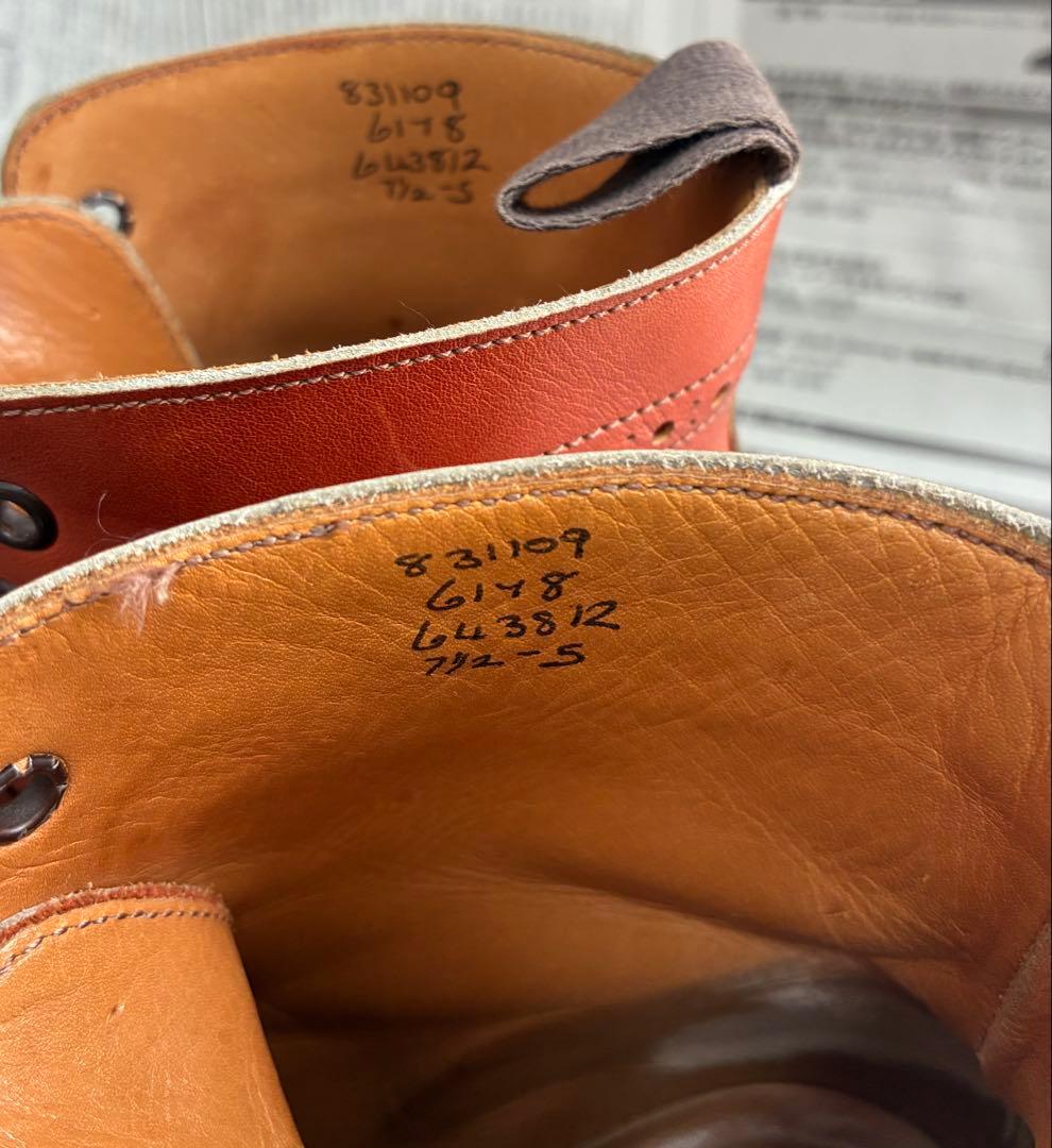 バ*ブ様 トリッカーズ ポールスミス ダブルネーム コラボ ウィングチップ レザ